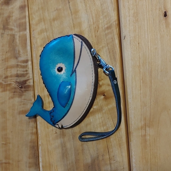Handbags - 🌻Cute handmade leather Whale Wallet